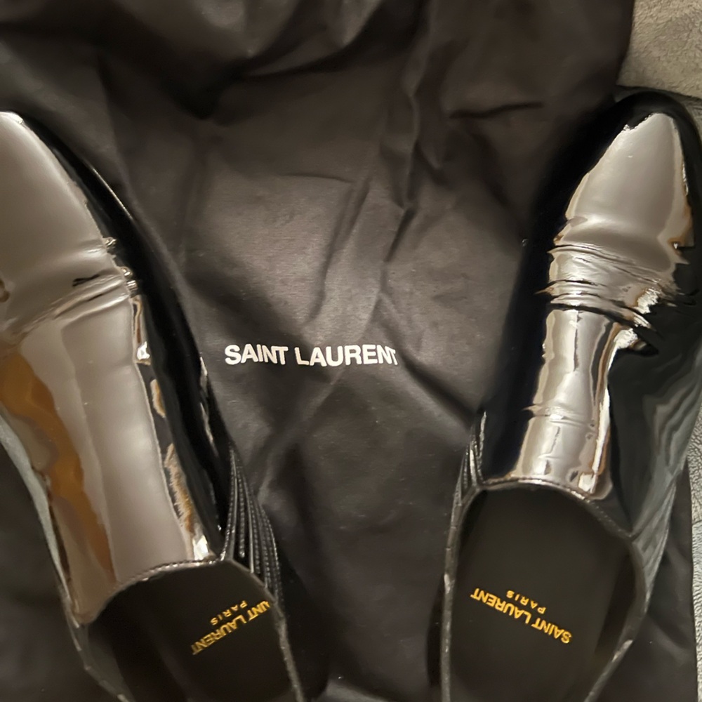 Saint Laurent Connor Black Leather Loafers